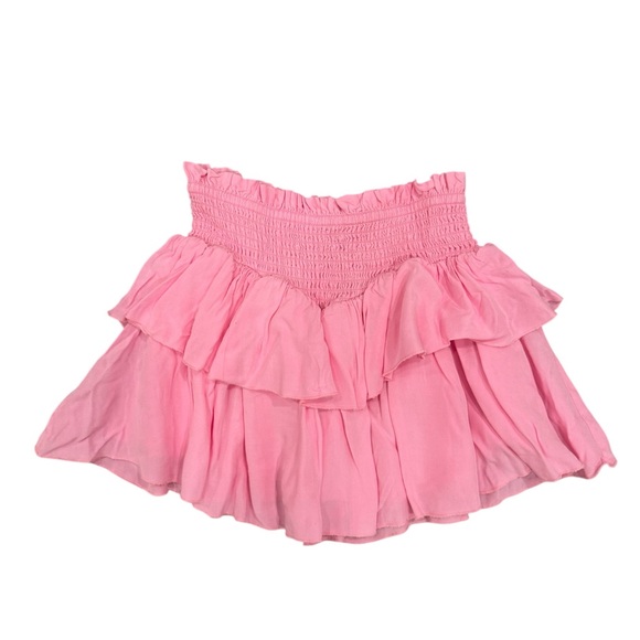 Katie J NYC Girls Pink Ruffled Skirt Size Large - Picture 2 of 4